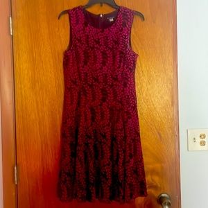 Burgundy sleeveless Tommy Hilfiger dress
